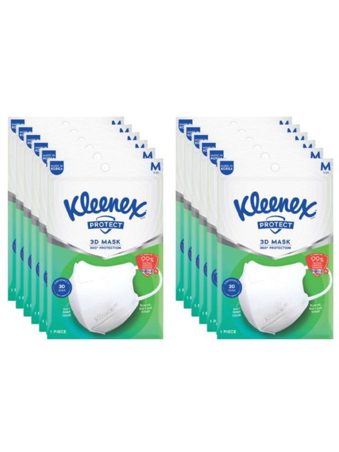 Kleenex Protect 3D Face Mask KF94 Medium (12 mask) edamama